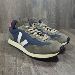 Veja Olive and Navy Athletic Shoes